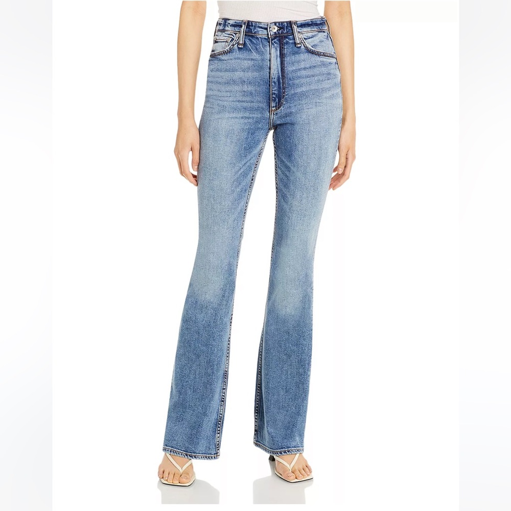 Rag & Bone Casey High Rise Flare Leg Jeans in Norwalk Wash Sz 30